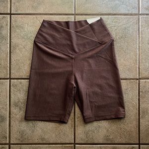 Aerie Crossover Ribbed Bike Shorts